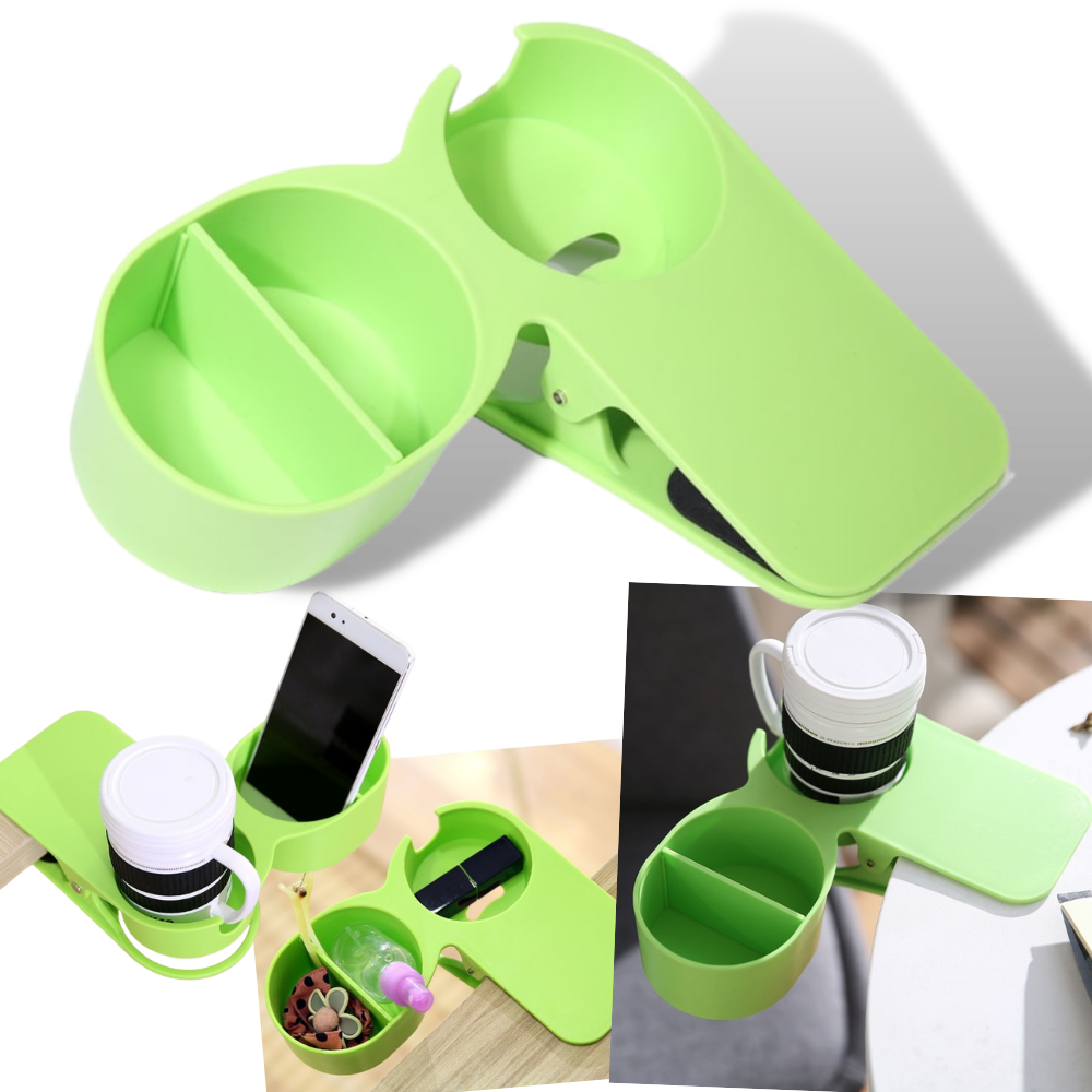 Clip-On Double Cup Holder